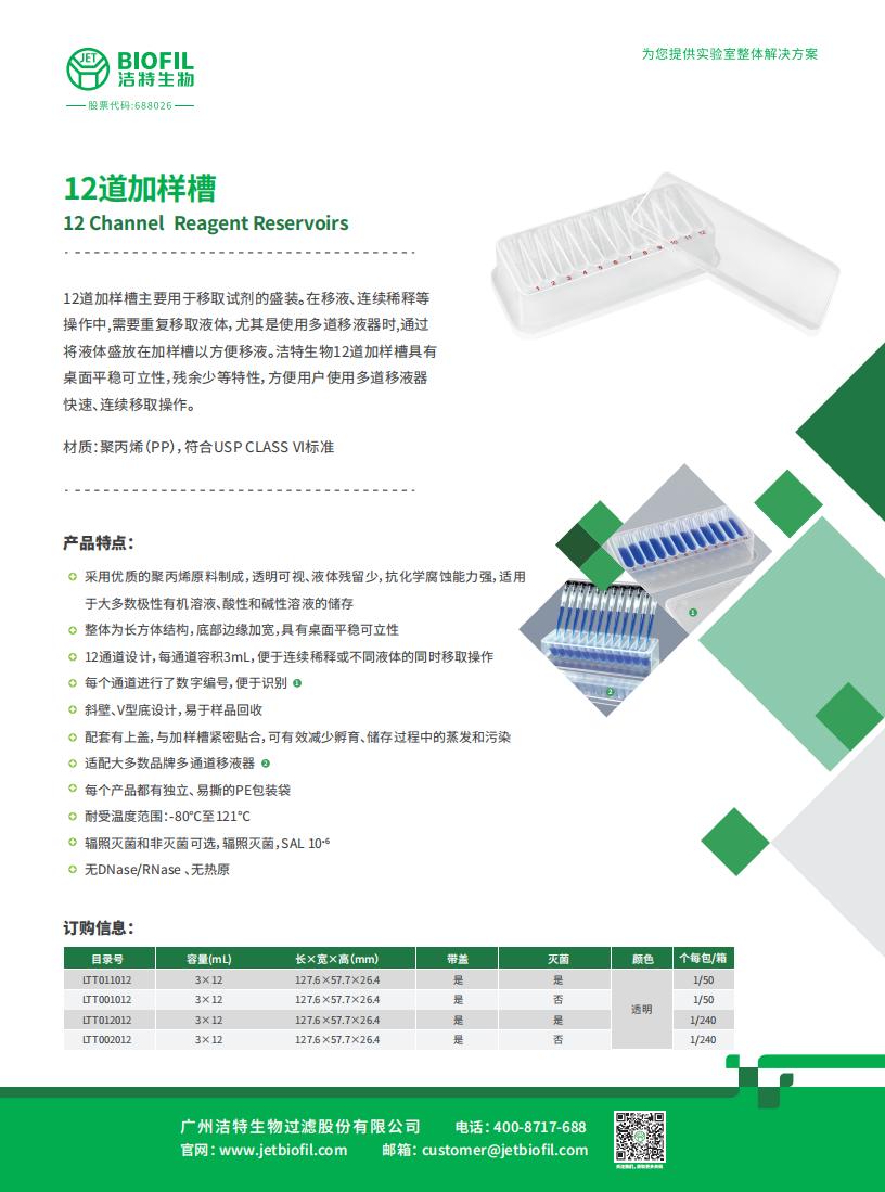 12道加样槽