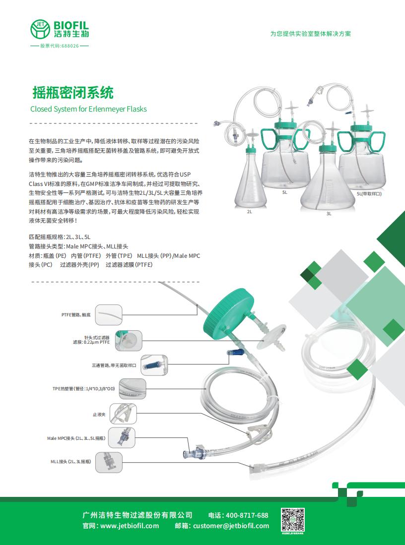 摇瓶密闭系统